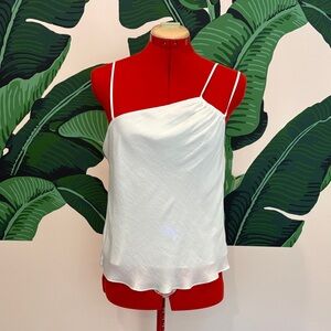 Naked Zebra White Camisole Top